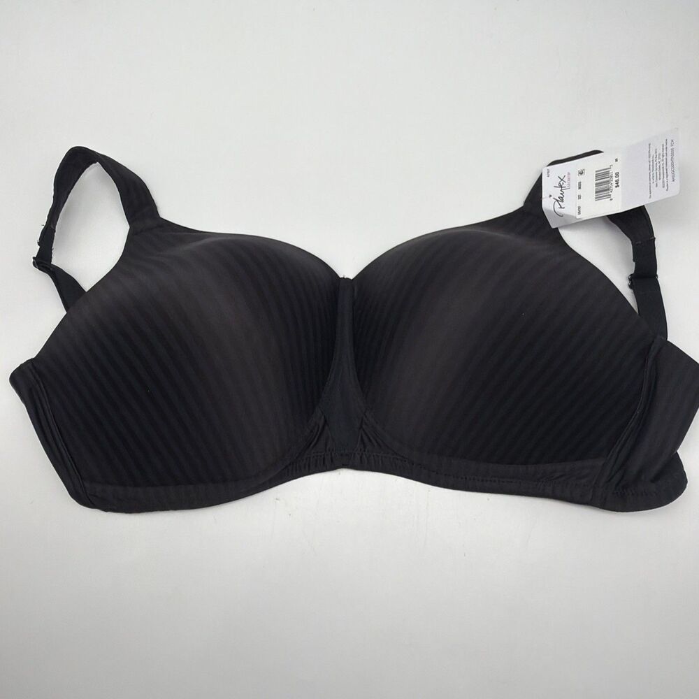 PLAYTEX Secrets All Over Smoothing Bra 36DDD Black WireFree 4 Way Support 4707